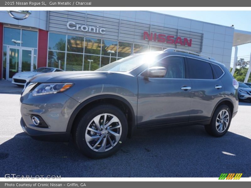 Gun Metallic / Charcoal 2015 Nissan Rogue SL