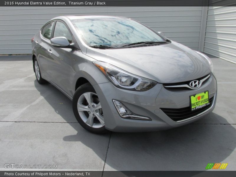 Titanium Gray / Black 2016 Hyundai Elantra Value Edition