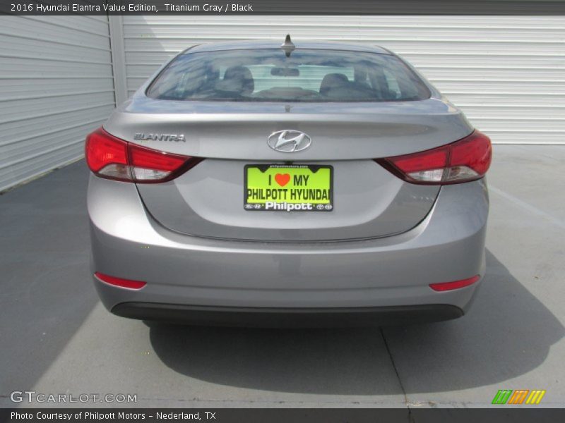 Titanium Gray / Black 2016 Hyundai Elantra Value Edition