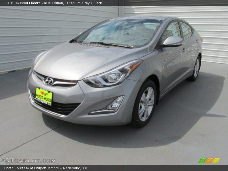 Titanium Gray / Black 2016 Hyundai Elantra Value Edition
