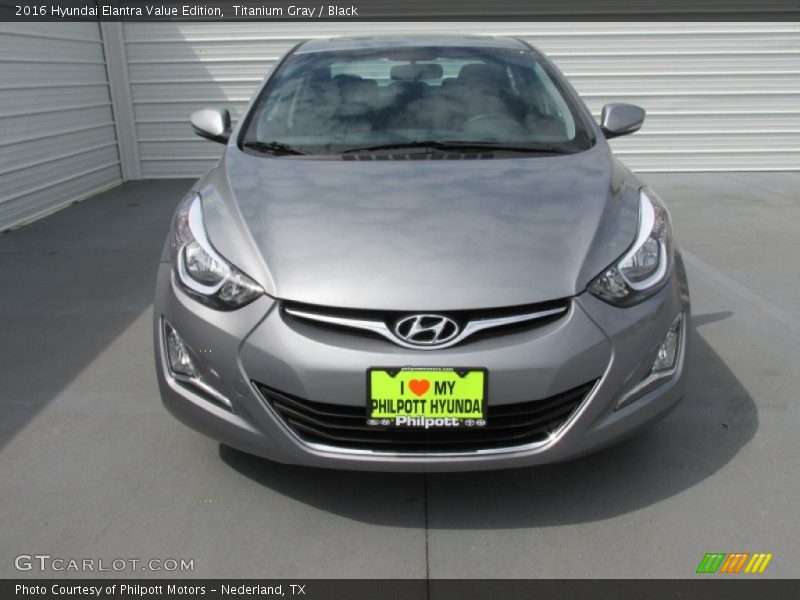 Titanium Gray / Black 2016 Hyundai Elantra Value Edition