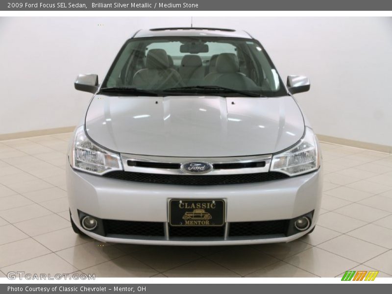 Brilliant Silver Metallic / Medium Stone 2009 Ford Focus SEL Sedan