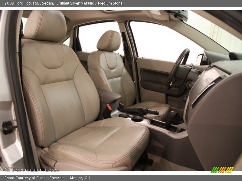 Brilliant Silver Metallic / Medium Stone 2009 Ford Focus SEL Sedan