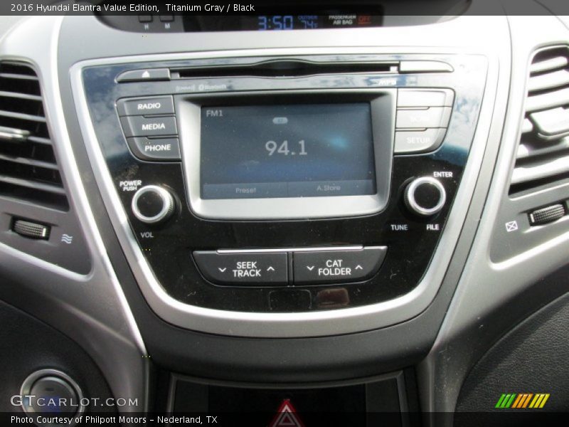 Titanium Gray / Black 2016 Hyundai Elantra Value Edition