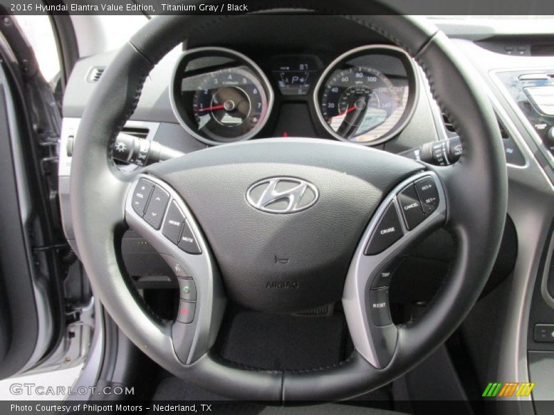 Titanium Gray / Black 2016 Hyundai Elantra Value Edition