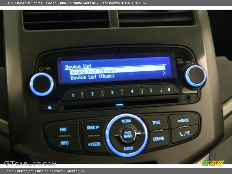 Black Granite Metallic / Dark Pewter/Dark Titanium 2014 Chevrolet Sonic LT Sedan