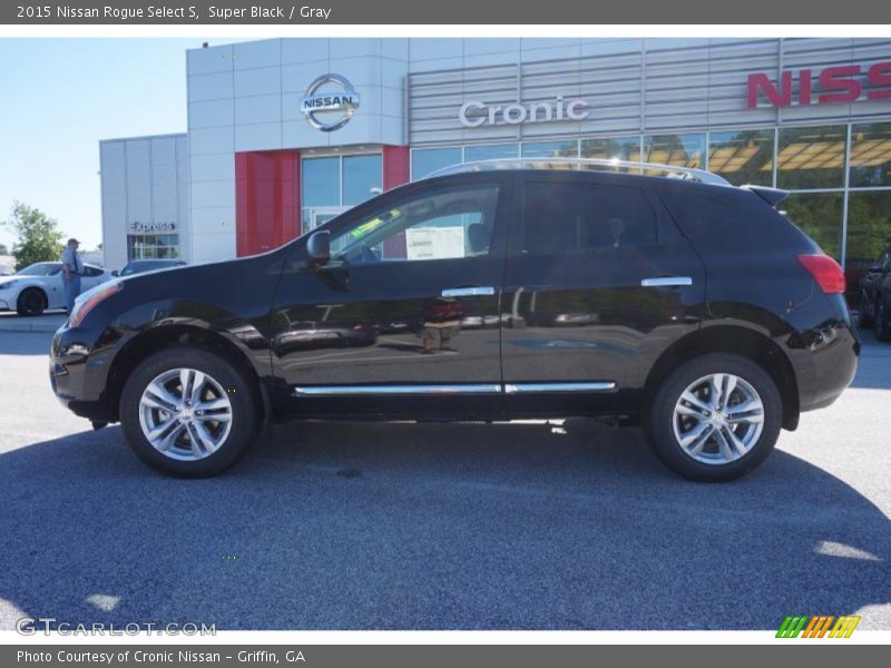 Super Black / Gray 2015 Nissan Rogue Select S