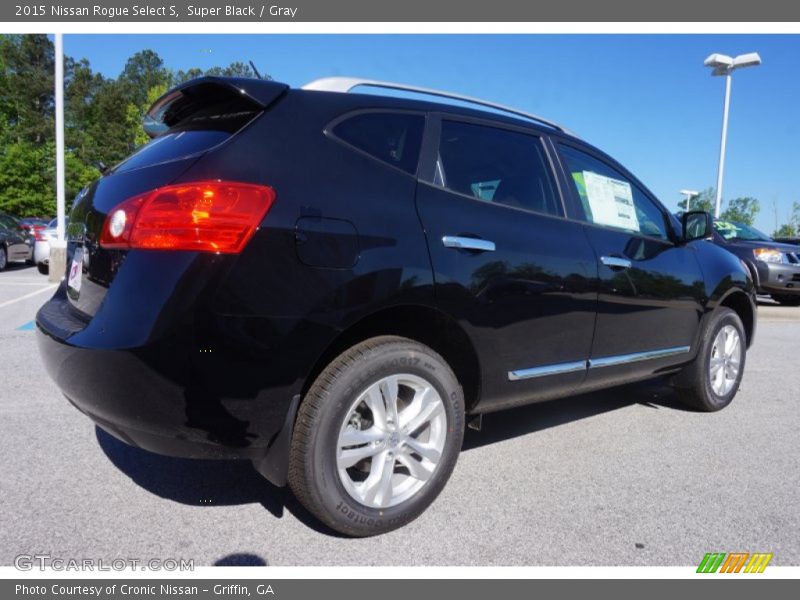 Super Black / Gray 2015 Nissan Rogue Select S