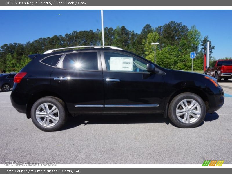 Super Black / Gray 2015 Nissan Rogue Select S