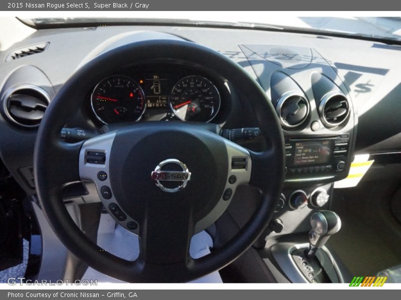 Super Black / Gray 2015 Nissan Rogue Select S