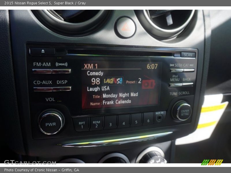 Super Black / Gray 2015 Nissan Rogue Select S