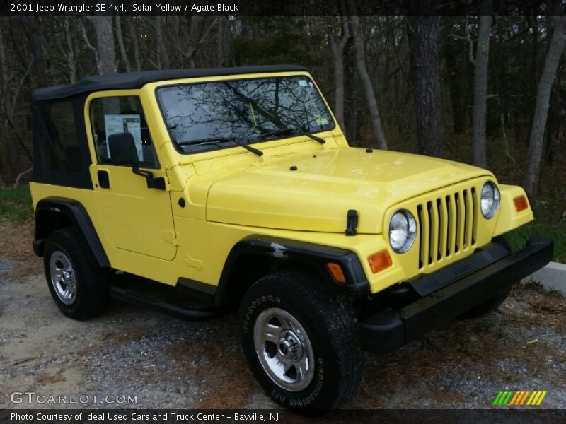 Solar Yellow / Agate Black 2001 Jeep Wrangler SE 4x4