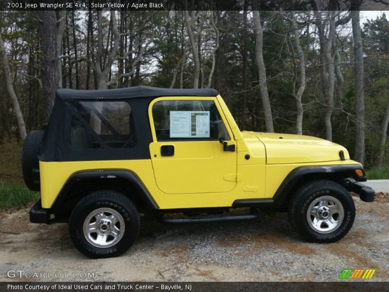 Solar Yellow / Agate Black 2001 Jeep Wrangler SE 4x4