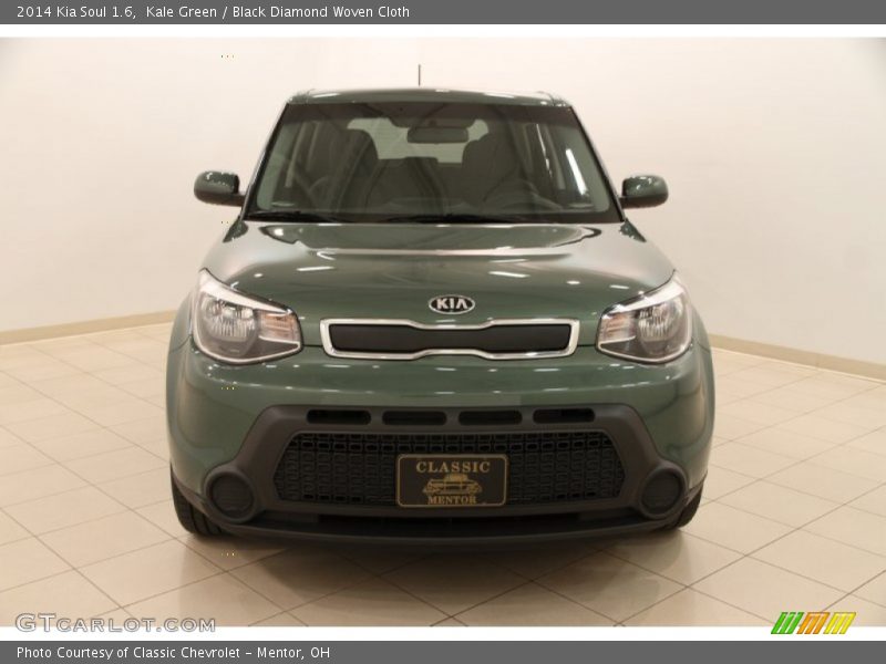 Kale Green / Black Diamond Woven Cloth 2014 Kia Soul 1.6