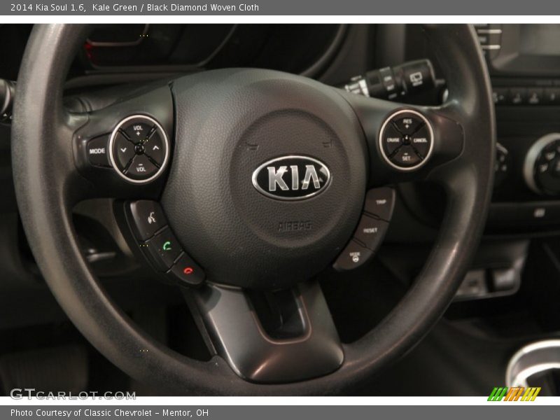 Kale Green / Black Diamond Woven Cloth 2014 Kia Soul 1.6