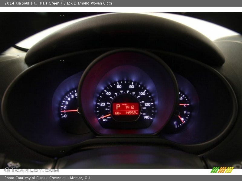 Kale Green / Black Diamond Woven Cloth 2014 Kia Soul 1.6