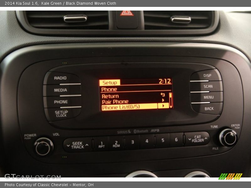 Kale Green / Black Diamond Woven Cloth 2014 Kia Soul 1.6