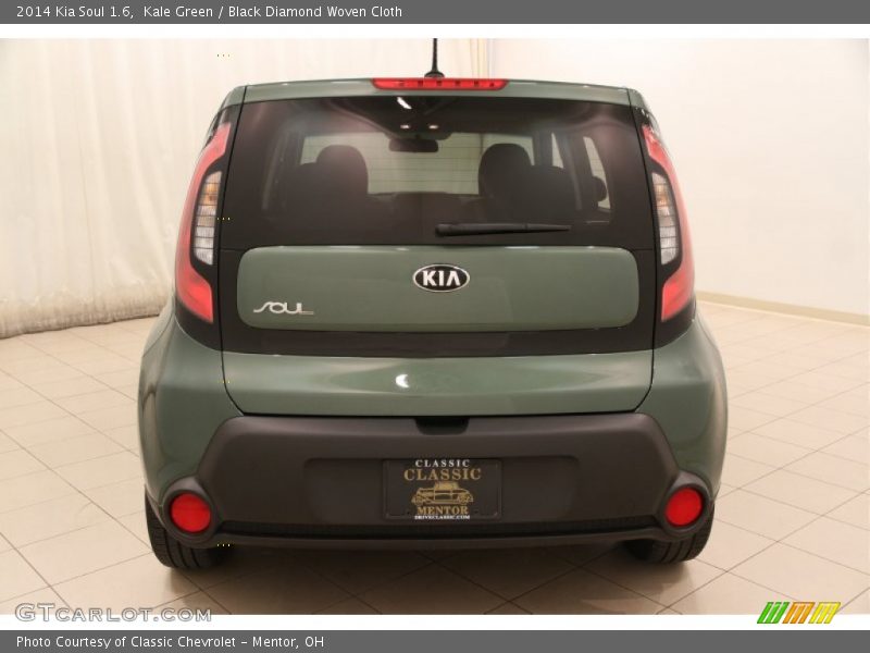 Kale Green / Black Diamond Woven Cloth 2014 Kia Soul 1.6