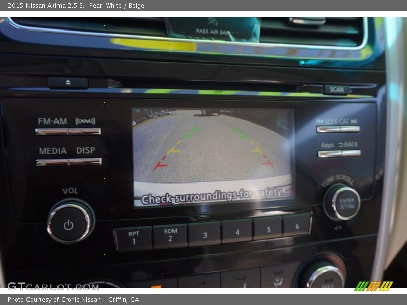 Pearl White / Beige 2015 Nissan Altima 2.5 S