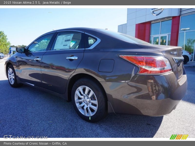Java Metallic / Beige 2015 Nissan Altima 2.5 S