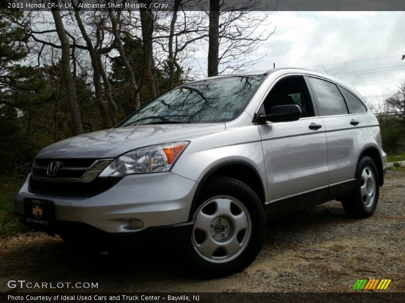 Alabaster Silver Metallic / Gray 2011 Honda CR-V LX