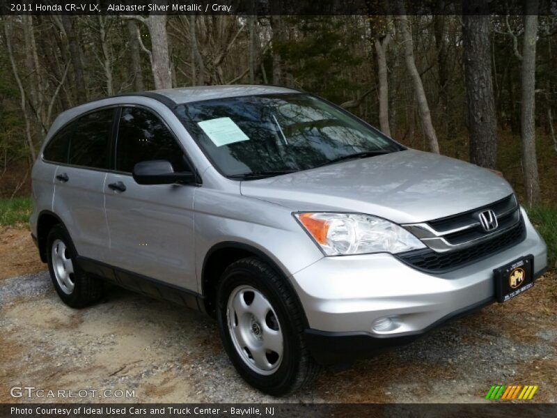 Alabaster Silver Metallic / Gray 2011 Honda CR-V LX