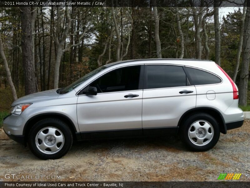 Alabaster Silver Metallic / Gray 2011 Honda CR-V LX