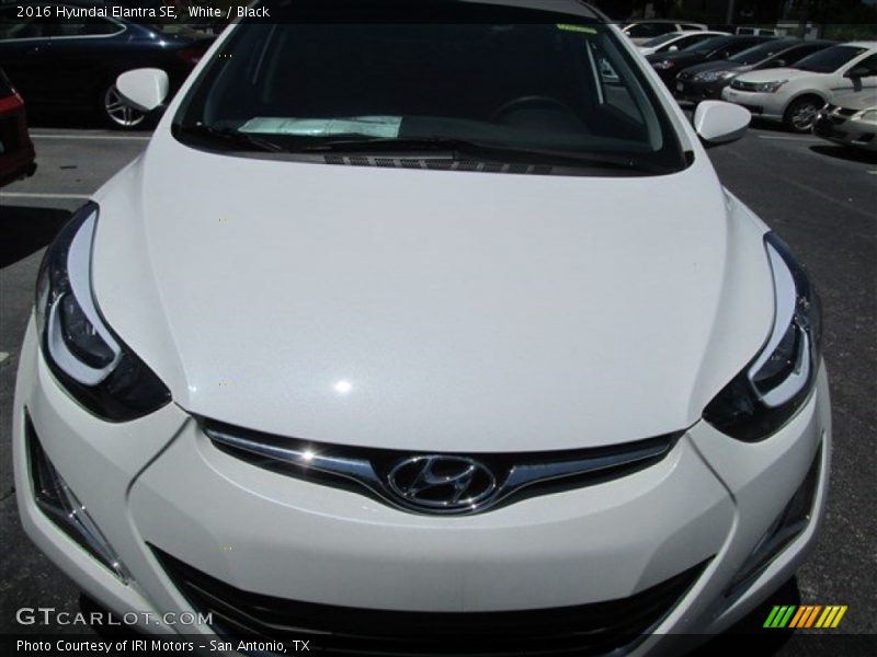 White / Black 2016 Hyundai Elantra SE