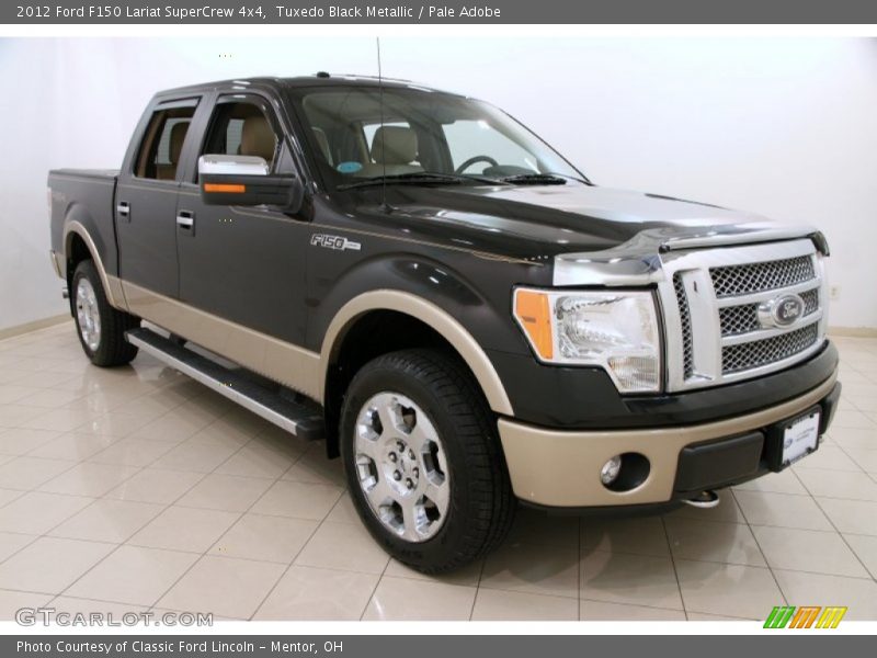 Tuxedo Black Metallic / Pale Adobe 2012 Ford F150 Lariat SuperCrew 4x4