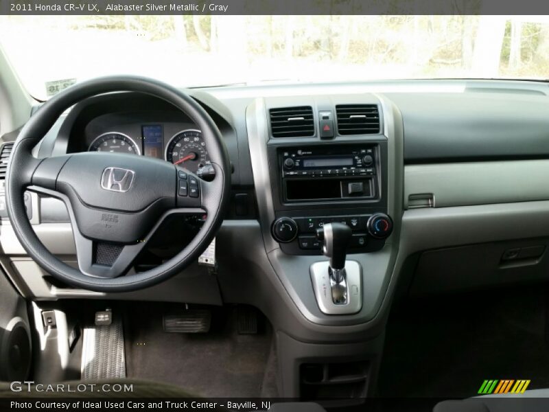 Alabaster Silver Metallic / Gray 2011 Honda CR-V LX