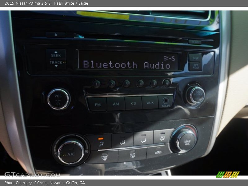 Pearl White / Beige 2015 Nissan Altima 2.5 S