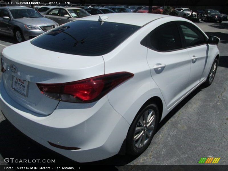 White / Black 2016 Hyundai Elantra SE