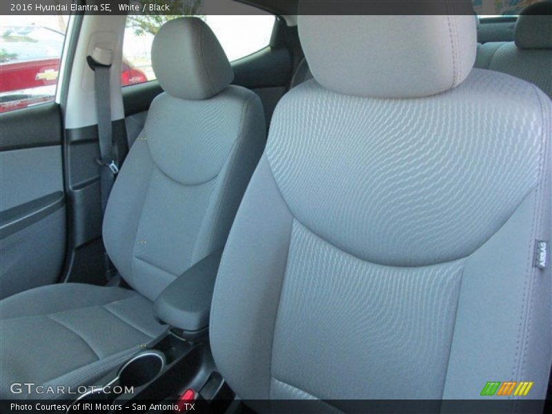 White / Black 2016 Hyundai Elantra SE