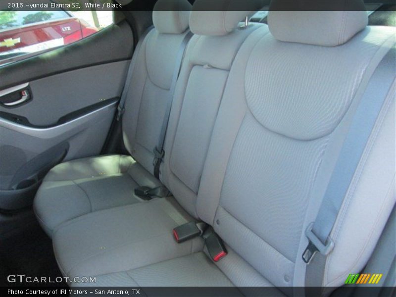 White / Black 2016 Hyundai Elantra SE