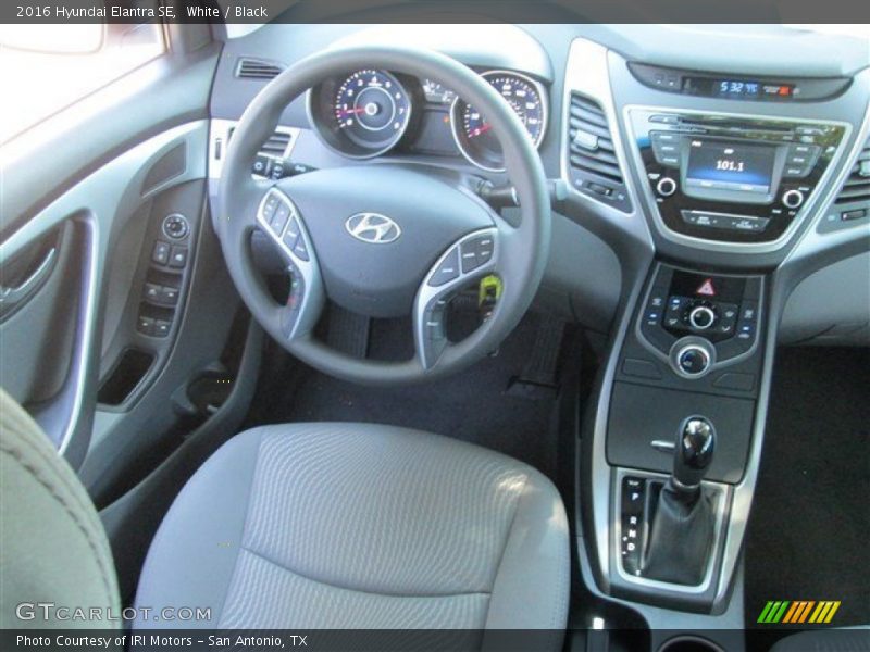 White / Black 2016 Hyundai Elantra SE