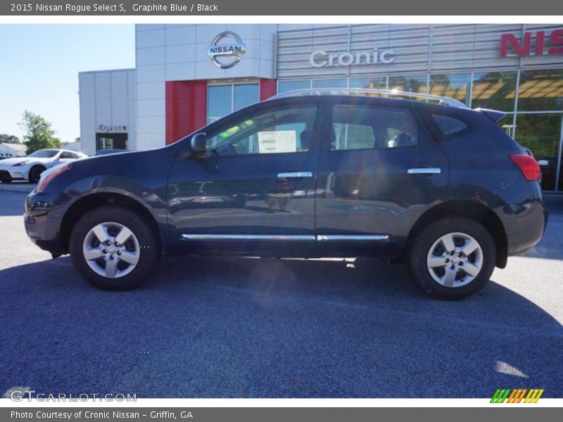 Graphite Blue / Black 2015 Nissan Rogue Select S