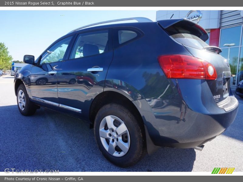 Graphite Blue / Black 2015 Nissan Rogue Select S