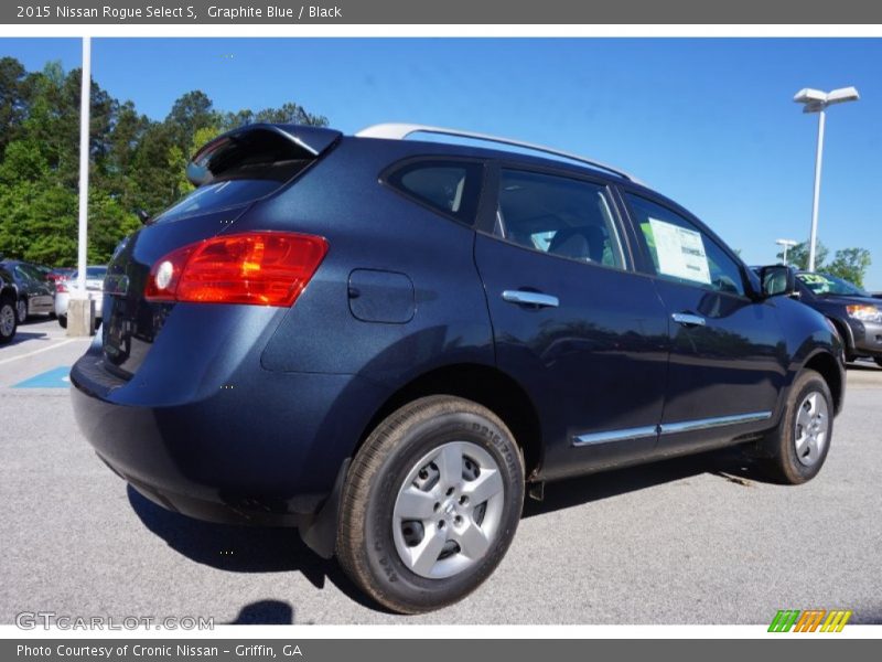 Graphite Blue / Black 2015 Nissan Rogue Select S