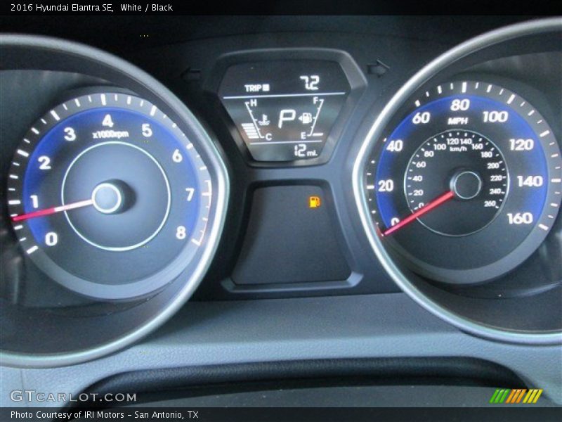 White / Black 2016 Hyundai Elantra SE