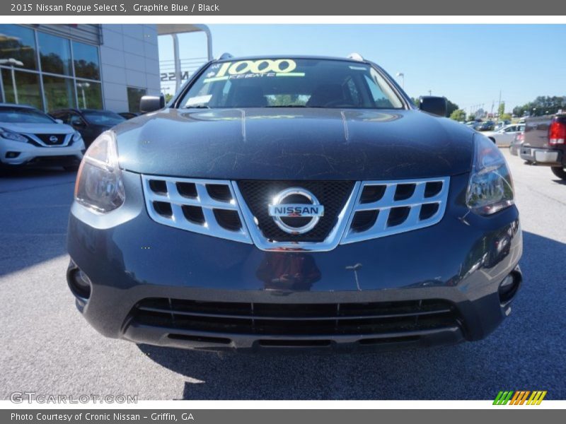 Graphite Blue / Black 2015 Nissan Rogue Select S