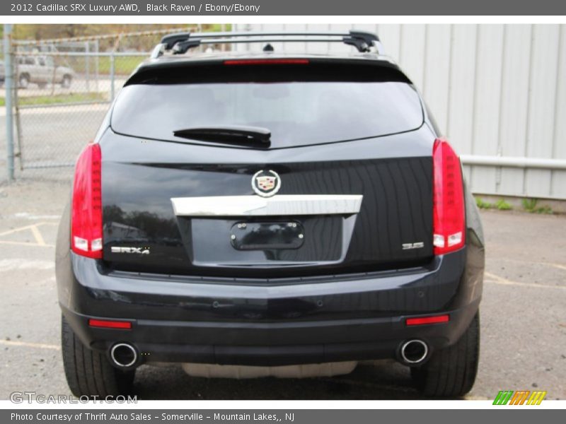 Black Raven / Ebony/Ebony 2012 Cadillac SRX Luxury AWD