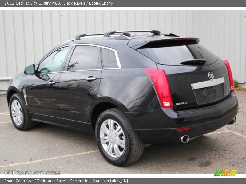 Black Raven / Ebony/Ebony 2012 Cadillac SRX Luxury AWD