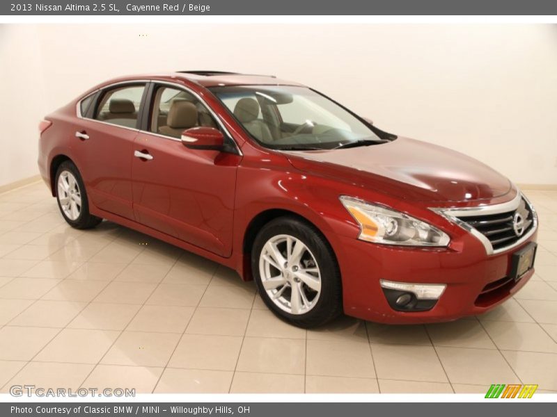 Cayenne Red / Beige 2013 Nissan Altima 2.5 SL