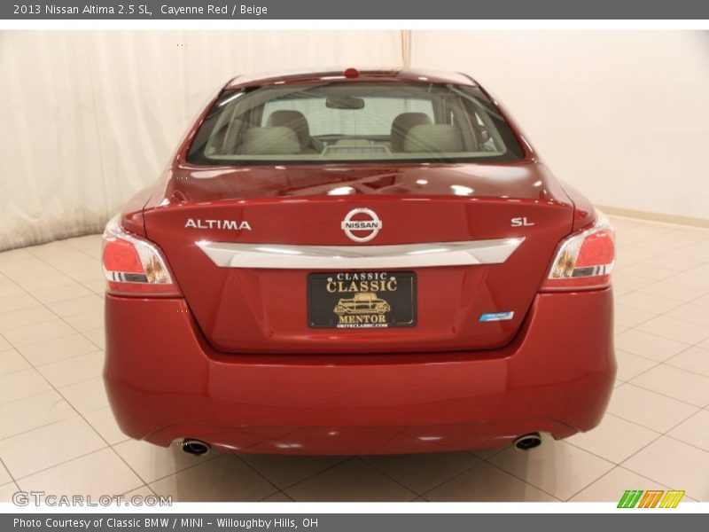 Cayenne Red / Beige 2013 Nissan Altima 2.5 SL