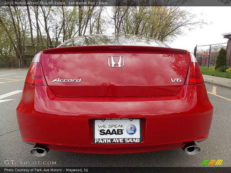 San Marino Red / Black 2010 Honda Accord EX-L V6 Coupe