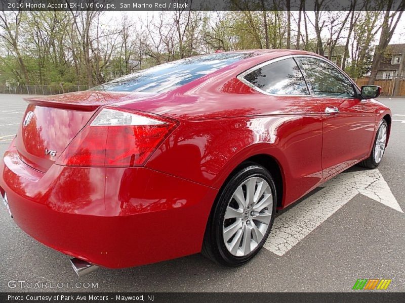 San Marino Red / Black 2010 Honda Accord EX-L V6 Coupe