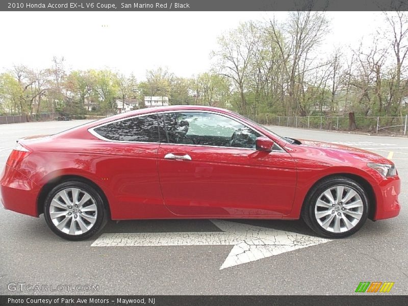 San Marino Red / Black 2010 Honda Accord EX-L V6 Coupe