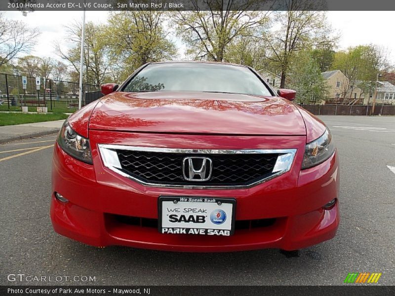San Marino Red / Black 2010 Honda Accord EX-L V6 Coupe