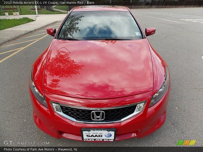San Marino Red / Black 2010 Honda Accord EX-L V6 Coupe