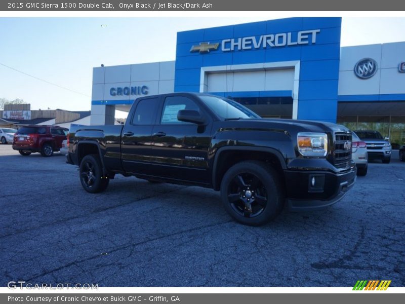 Onyx Black / Jet Black/Dark Ash 2015 GMC Sierra 1500 Double Cab